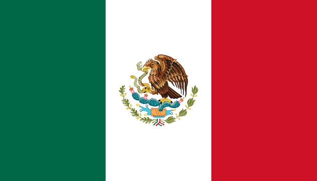 Mexico National Flag Vector Illustration