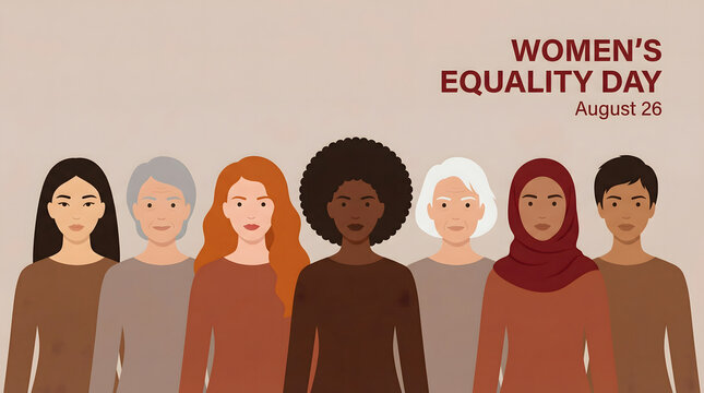 women's equality day, diverse women group