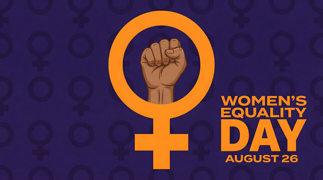 Women's Equality Day August 26, female empowerment symbol