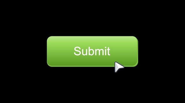 Modern submit button animation with cursor click interaction and clean UI design. Minimal motion graphics for forms, websites, mobile apps, confirmation systems, and digital interface projects.