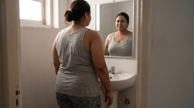 South Asian plus-size woman in a confident and empowering portrait