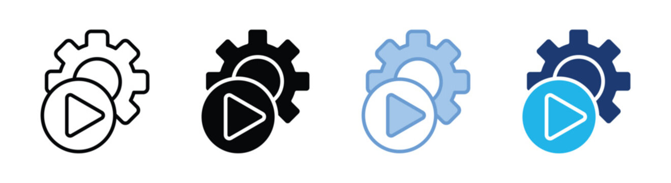 Automatic icon set multiple style collection