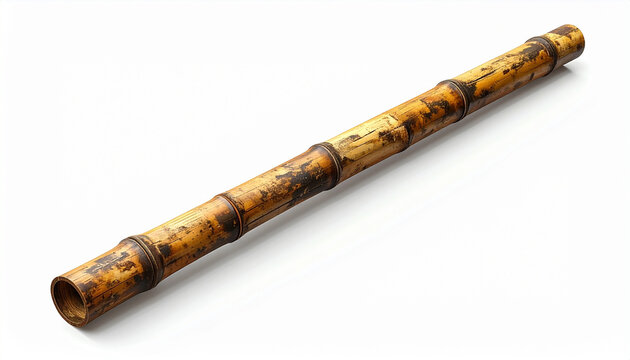 Bamboo cane isolated on white