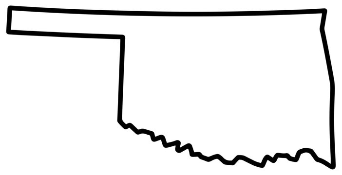 oklahoma state map outline