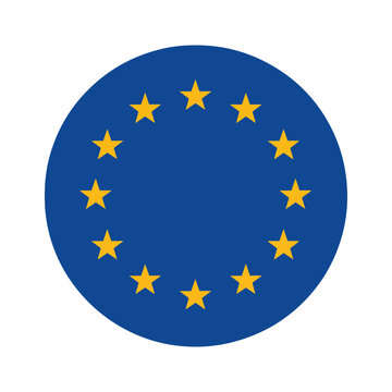 round europe union flag icon