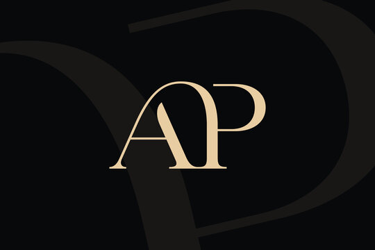 AP or PA letter logo icon design. Classic style luxury initials monogram.