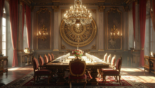 Elegant dining room interior