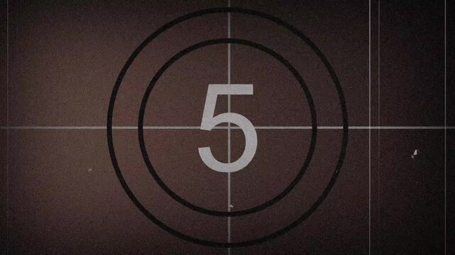 10 seconds countdown timer old film Countdown movie from 10 to 1 number. 4k footage video animation