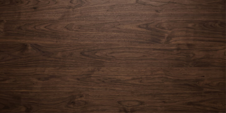 A natural brown wood texture background featuring an old dark hardwood plank pattern with a detailed grain surface, perfect for rustic timber wall or floor panel design