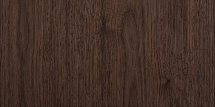 A textured brown hardwood floor board showcases a natural dark oak grain pattern on an old wooden plank timber surface