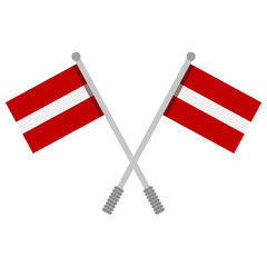 Fototapeta premium Latvian flag with pole