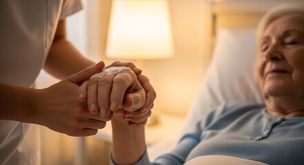 Caregiver providing compassionate care