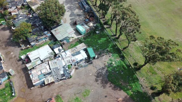 A little township in a rural village outside Cape Town.