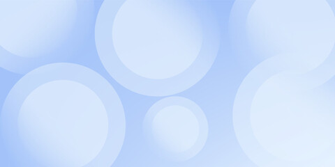 Abstract light blue background with soft glowing bokeh circles. Minimalist vector illustration for clean corporate banners and modern digital design. © Zainal