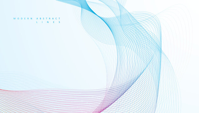 Modern abstract background with colorful flowing wavy lines. Graphic concept for design