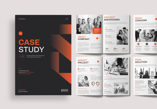 Modern Corporate Case Study Brochure Layout