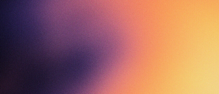 Grainy gradient background with purple and orange hues, soft textured aesthetic wallpaper for digital design, atmospheric blurred color transition, vibrant lo-fi noise backdrop for social media
