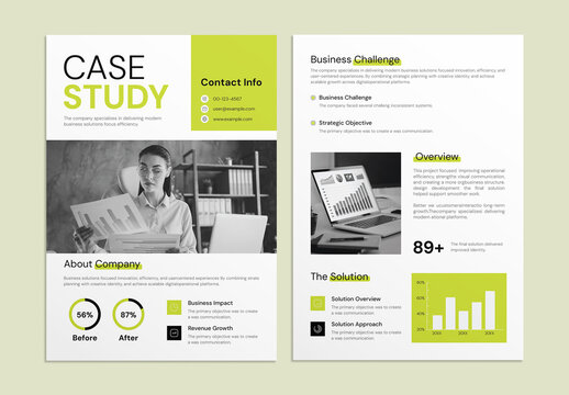 Corporate Project Case Study Layout