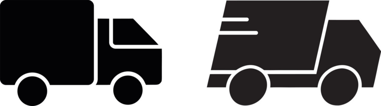  truck icons transportation and delivery concepts.