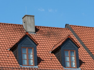 Fototapeta premium Close-ups of half-timbered houses in Wernigerode
