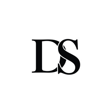 Interlocking serif lettering featuring the initials d and s
