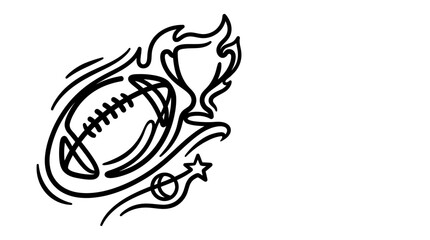 American Football Championship Trophy Emblem Illustration © Ibrahim Haidar Zayn 