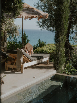 swimming pool in a resort