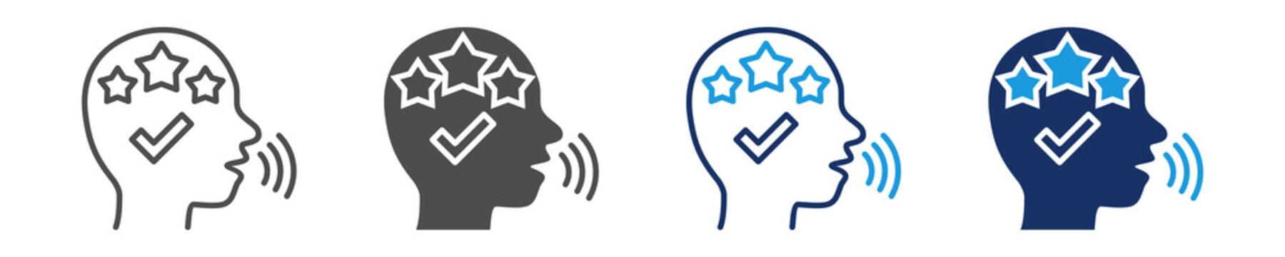 fluency icon set with multi concept