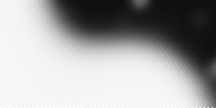 Halftone black polka dots pattern on white background, minimalist abstract wall, arranged in diagonal lines, Black and white doted texture background. modern