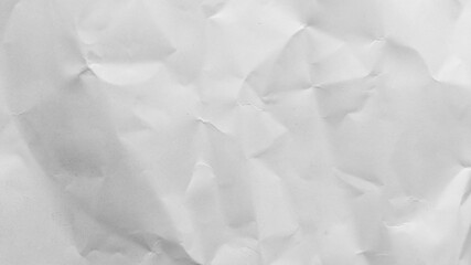 Fototapeta premium ​Crumpled white paper texture background