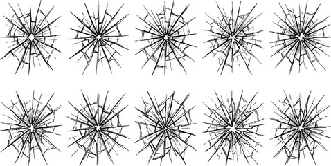 Obraz premium Collection of Various Star Shapes and Sparkle Icons with Different Designs, Sizes, and Styles for Digital Illustrations, Web, and Graphic Projects