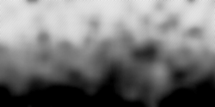 Half tone dot pattern background with gradient texture and fade effect. Vintage abstract black grunge background.