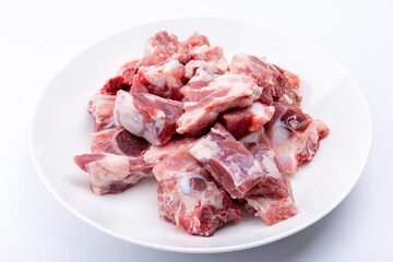 Fototapeta premium Fresh pork ribs ingredients