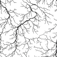 Obraz premium Lightning Vein Seamless Pattern