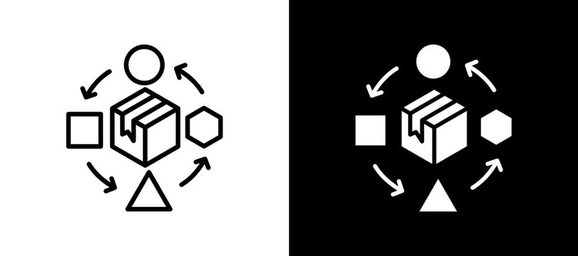 Production Method whiteblack icon
