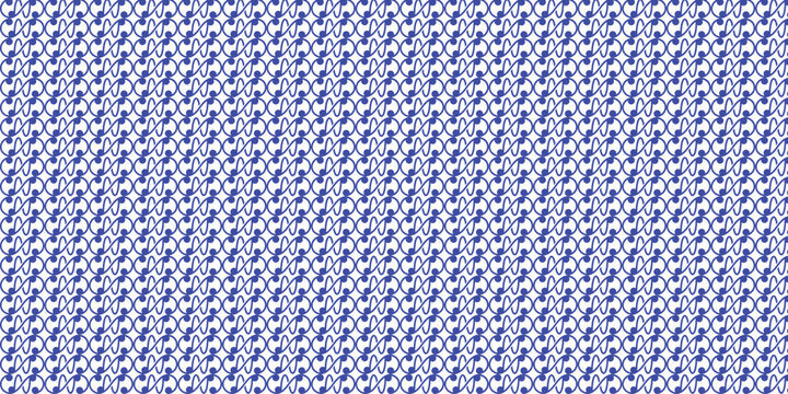 Seamless pattern with music notes and treble clef.
