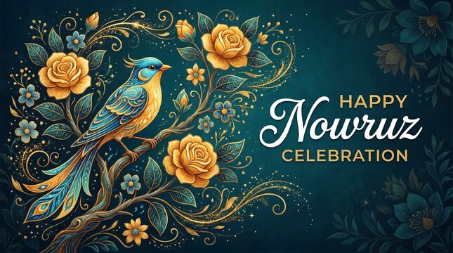 Happy nowruz celebration banner design