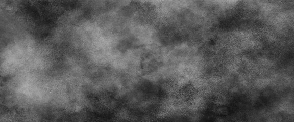 Fototapeta premium Abstract smoke exploding backdrop design cumulus clouds . Monochrome black and white ink effect watercolor. Grunge clouds or smog texture with stains Gray realistic fog or mist smokey illustration. 