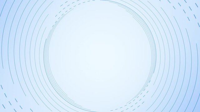 Minimal white technology background with blue circular orbit lines, clean abstract geometric pattern for business, data, interface visuals, seamless 4K 60fps loop.