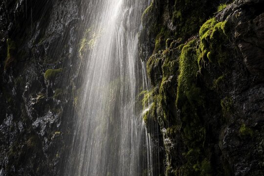Waterfall, Detail, Strandir, Westfjords, Iceland