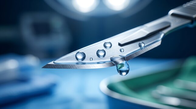 Anti fouling biocompatible coating on steel surgical scalpel blade