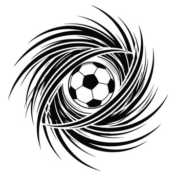 Soccer ball vector illustration sports icon for football game design and competition symbol