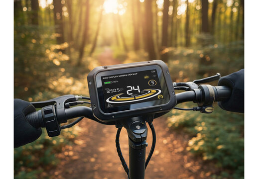 Bike Display Mockup Template for Poster Design and Visual Campaign
