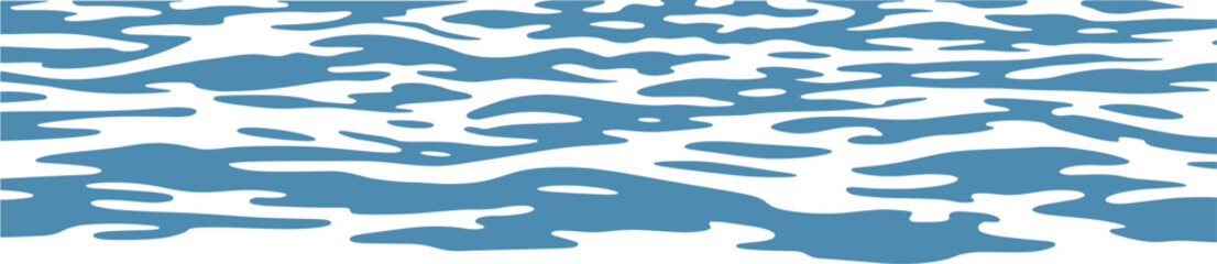 Ocean water surface background illustration, blue sea wave texture vector isolated aquatic nature design element