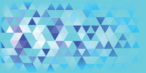 Fototapeta premium Abstract technology light blue color banner. Modern light blue geometric hexagon shape overlapping layer on white background with copy space. Futuristic pattern design.