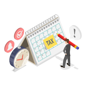 3D Isometric Flat Vector Illustration of Tech and Accounting, Artificial Intelligence In Finance. Item 2