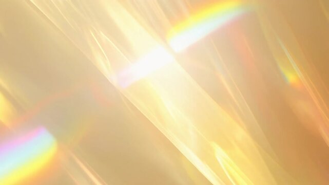 幻想的なゴールド光線とホログラムの抽象背景テクスチャ