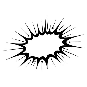 comic explosion burst effect vector