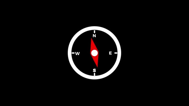 Compass Animation with indicator concept