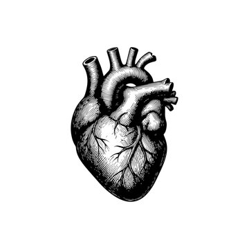 Human Anatomical Heart Medical Vector Illustration